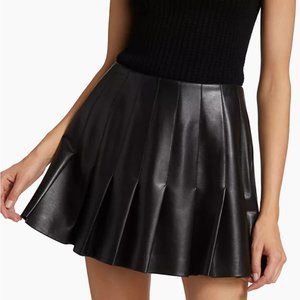 Alice and Olivia, mini skirt, vegan leather, Size 0